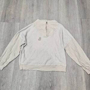 The Great. Quarter Zip Fleece Sweater Size 1